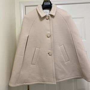 Kate Spade Wool Beige Women’s Cape Jacket size medium